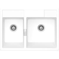 SPÜLE KALM175MDAY  - Weiß, Basics, Stein (90/63cm) - Schock