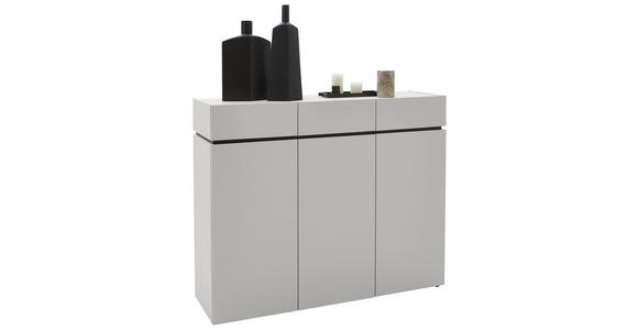 SIDEBOARD  135/111/40 cm 3 Schublade(n)  - Kaschmir/Schwarz, Design, Holzwerkstoff/Kunststoff (135/111/40cm) - Voleo