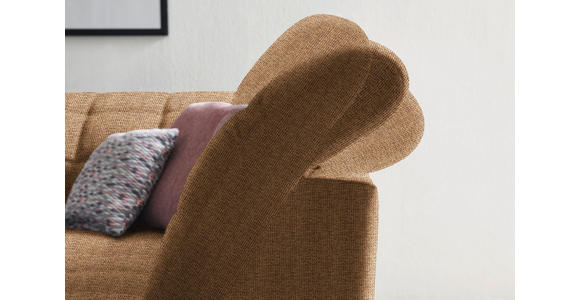 ECKSOFA in Webstoff Braun 302/216 cm - Schwarz/Braun, Design, Holz/Textil (302/216cm) - Xora