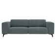2-SITZER-SOFA Cord Graphitfarben  - Schwarz/Graphitfarben, KONVENTIONELL, Textil/Metall (207/75/104cm) - Carryhome