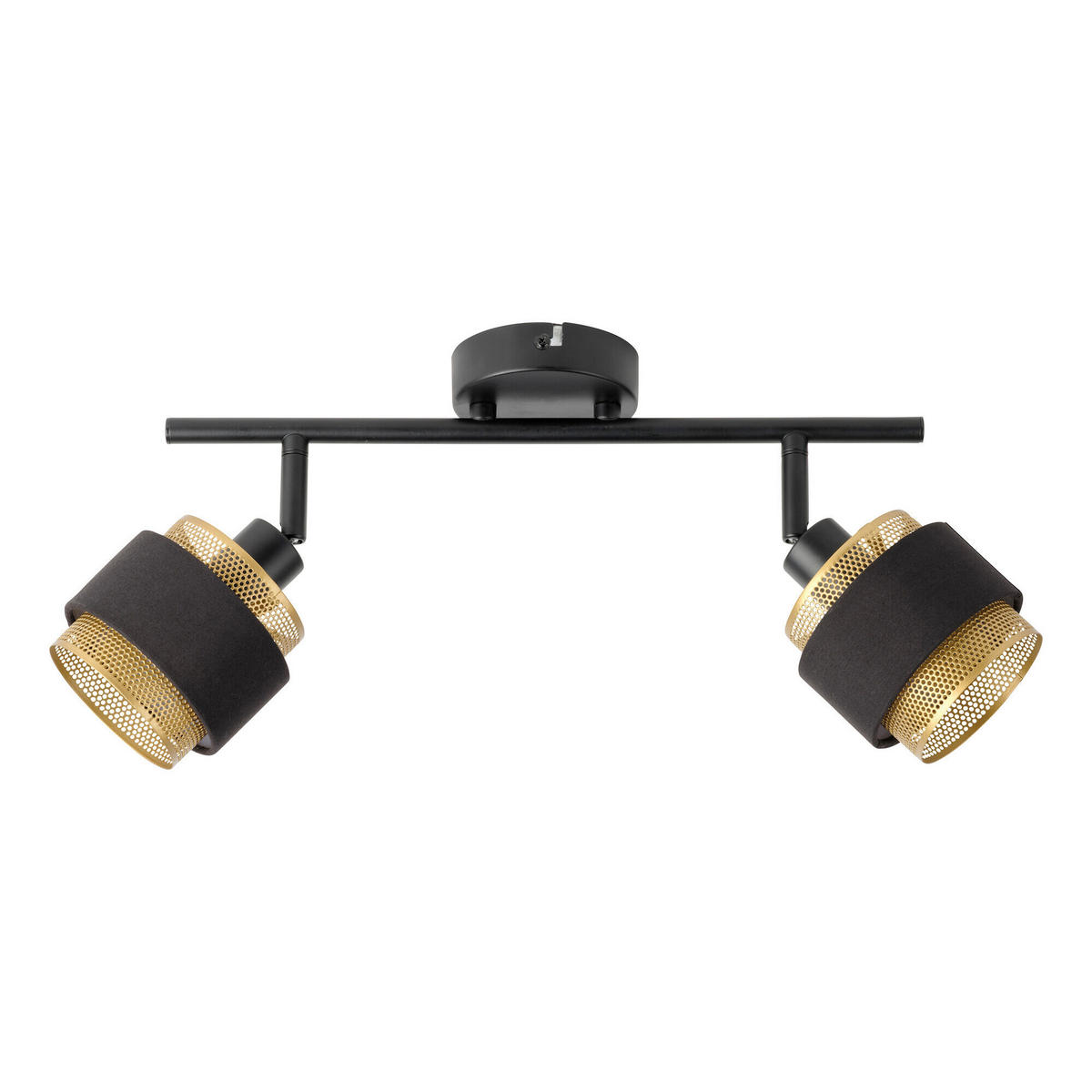 LED-STRAHLER 36/12/22,5 cm   - Goldfarben/Schwarz, Basics, Textil/Metall (36/12/22,5cm) - Osram