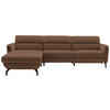 ECKSOFA in Chenille Kupferfarben  187/299 cm  - Schwarz/Kupferfarben, Design, Textil/Metall (187/299cm) - Schöner Wohnen