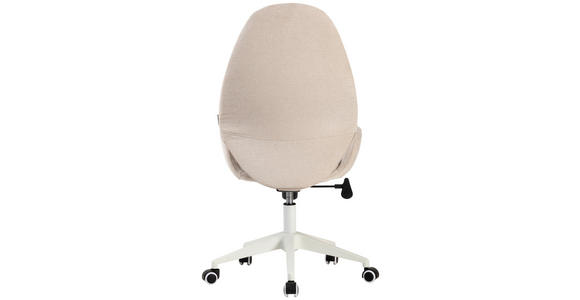 DREHSTUHL in Webstoff Beige - Beige/Weiß, MODERN, Kunststoff/Textil (56/105-115/57cm) - Carryhome