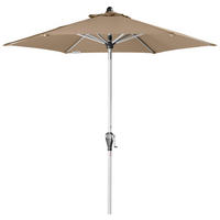 SONNENSCHIRM 210 cm Greige  - Greige/Silberfarben, Basics, Textil/Metall (210/210cm) - Doppler