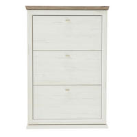 CIPELARNIK SA NAGIBNIM VRATIMA  siva, bela  pločasti materijal     - siva/boja nikla, Lajfstajl, metal/pločasti materijal (90/134,5/22,5cm) - Hom`in