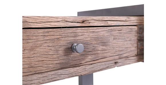 KONSOLENTISCH Beachclub Recyclingholz massiv Anthrazit, Naturfarben, Weiß, Dunkelbraun  - Anthrazit/Dunkelbraun, LIFESTYLE, Holz/Stein (135/45/79cm) - Landscape