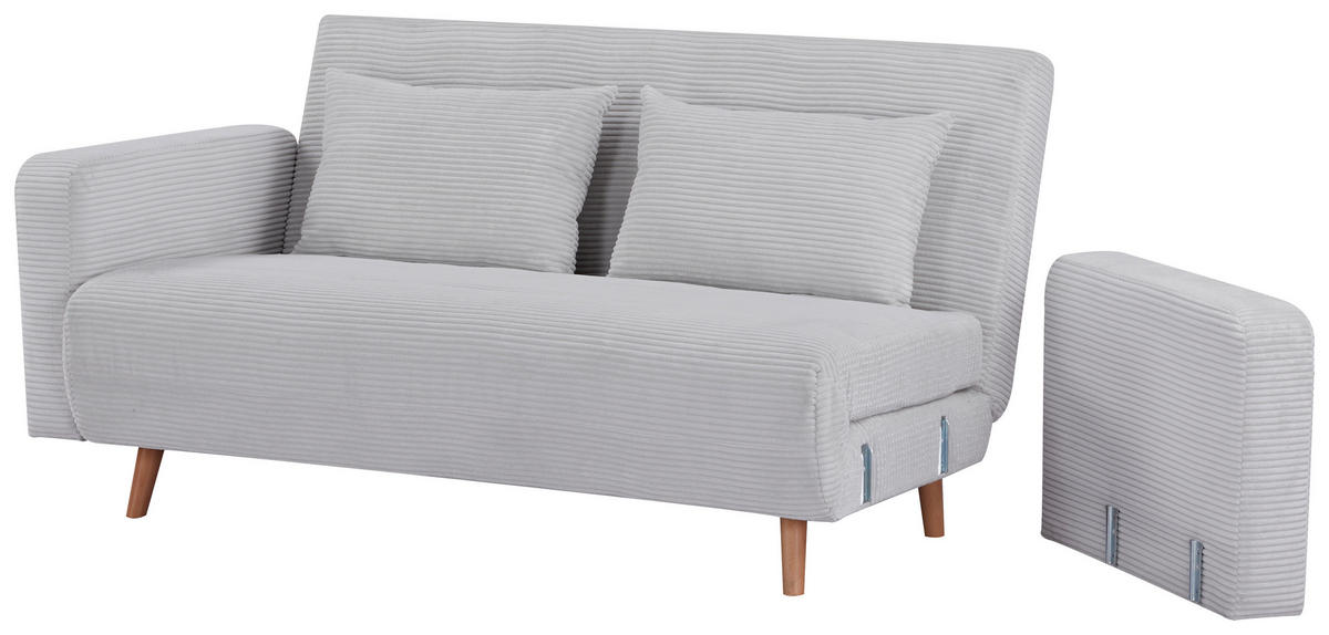 ROZKLÁDACÍ POHOVKA, textil, béžová - přírodní barvy/béžová, Design, dřevo/textil (167/81/90cm) - Carryhome