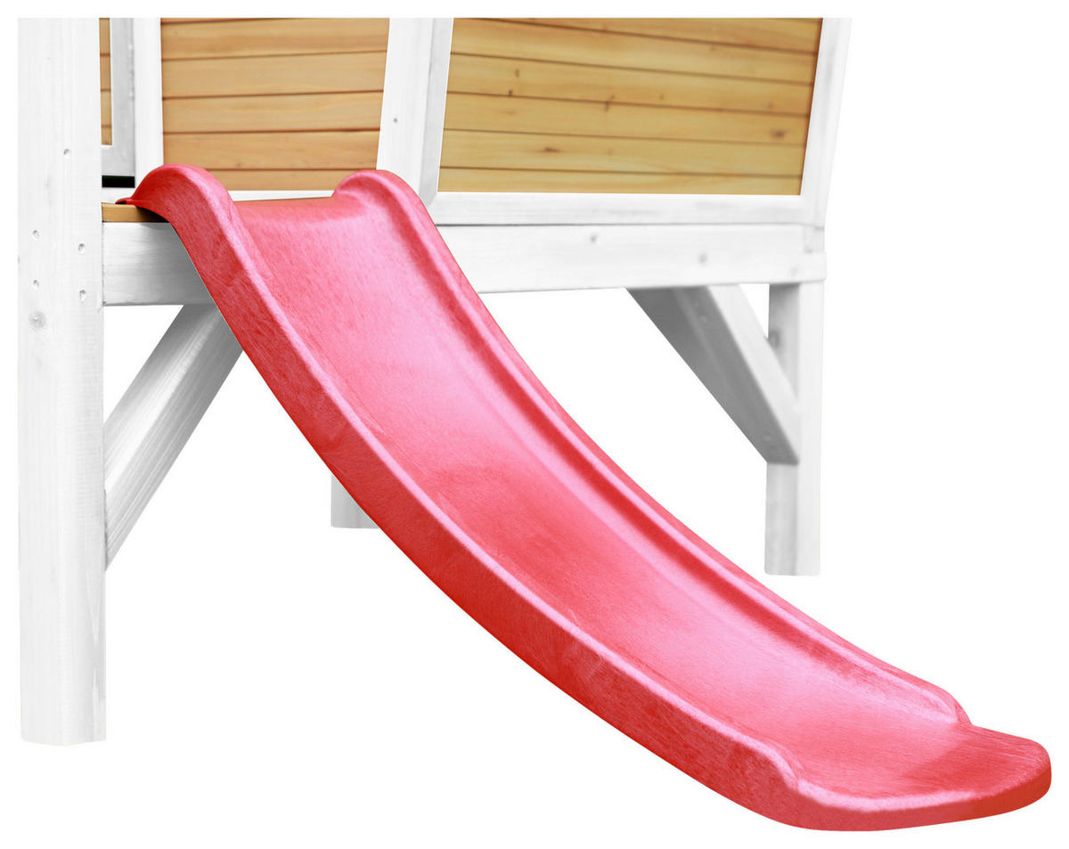 SPIELHAUS 264/203/177 cm  - Rot/Braun, KONVENTIONELL, Holz/Kunststoff (264/203/177cm) - Ambia Garden