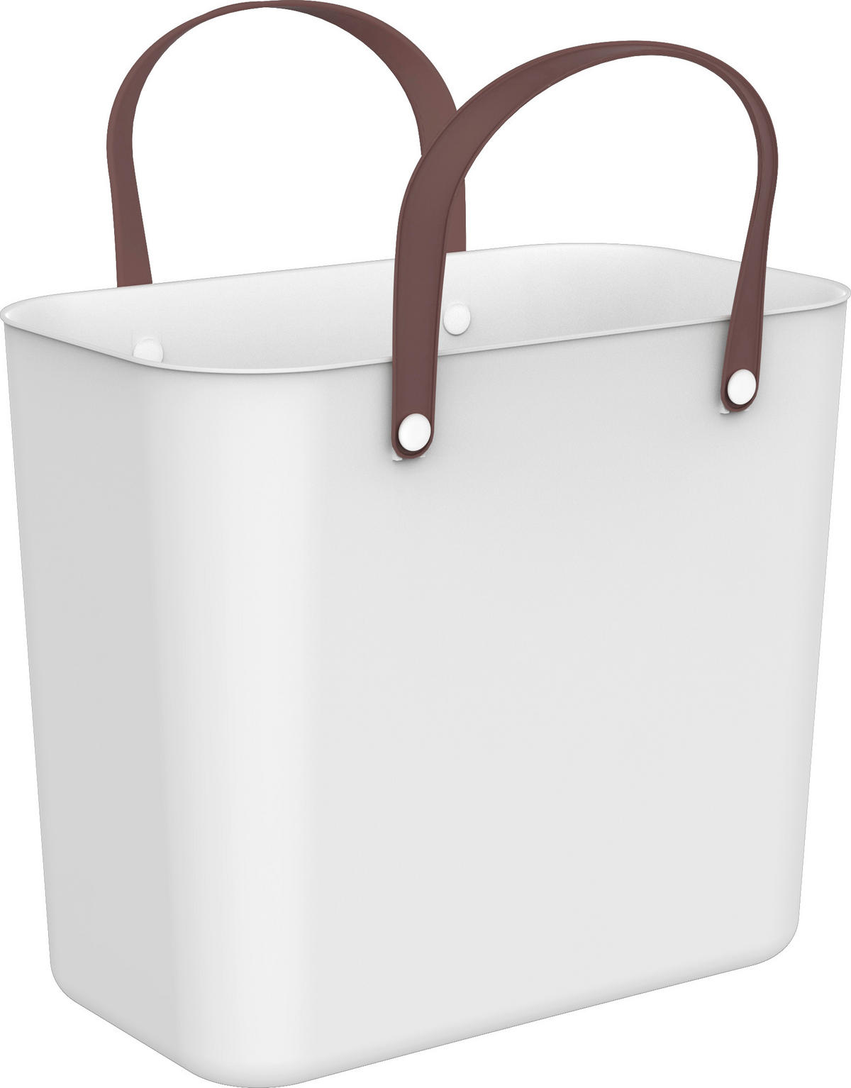 NÁKUPNÍ TAŠKA bílá - bílá, Konvenční, plast (40/23,5/34cm) - Rotho