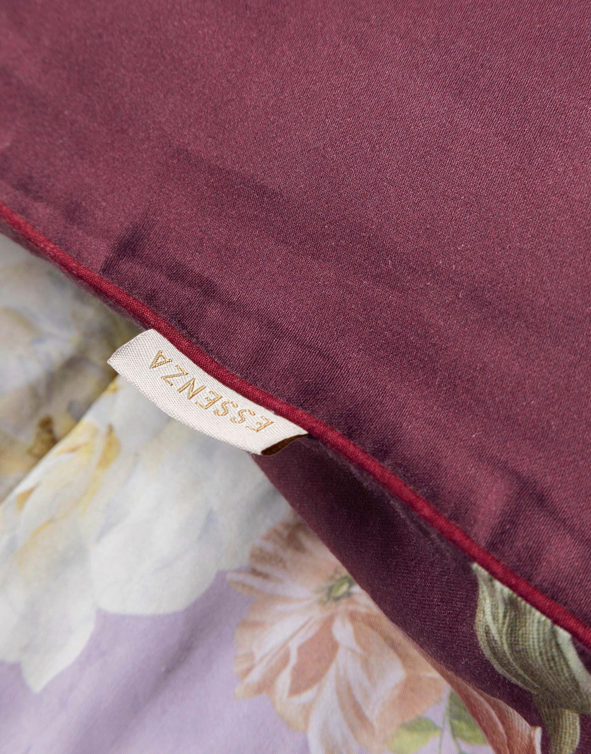 BETTWÄSCHE Orianna Satin 135/200 cm  - Weinrot, KONVENTIONELL, Textil (135/200cm) - Essenza