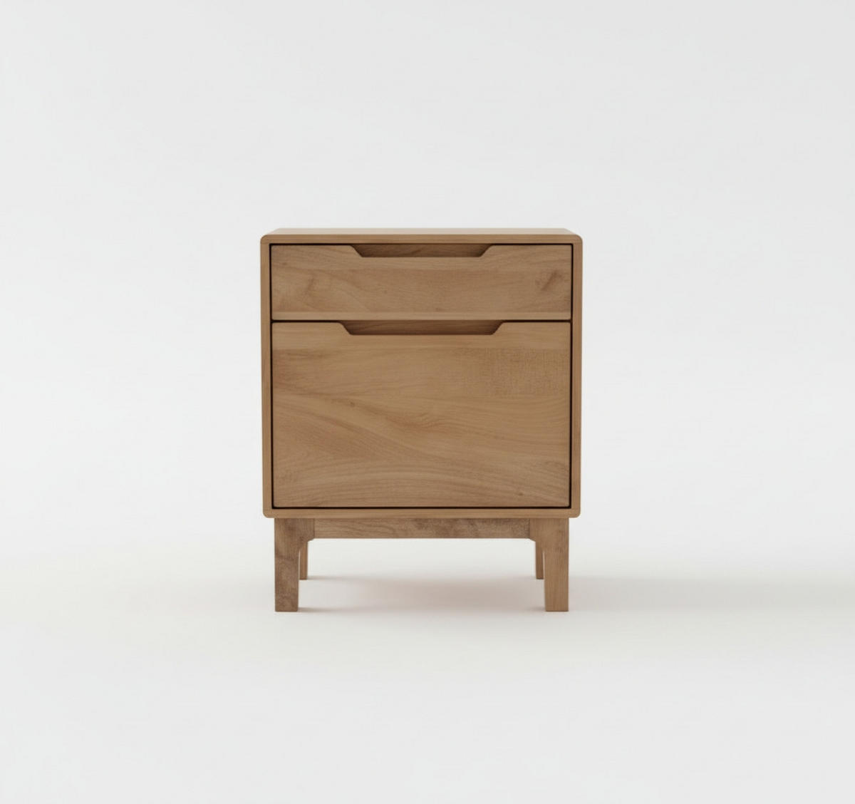 NACHTKÄSTCHEN 40/50/35 cm  in Hartholz Mangoholz Naturfarben  - Naturfarben, MODERN, Holz (40/50/35cm) - MID.YOU
