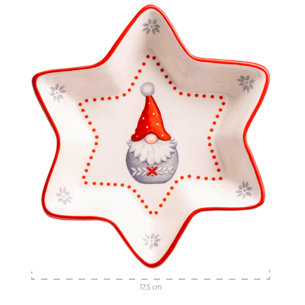 SERVIERPLATTE - Rot/Weiß, Basics, Keramik (49/26,5/13,5cm) - Mäser