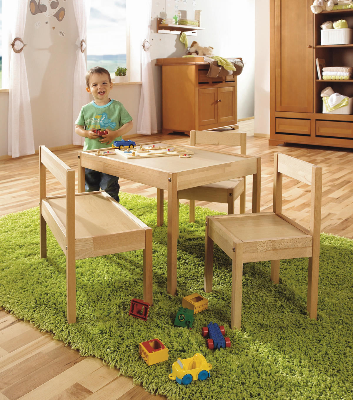 KINDERSITZGRUPPE Max Kernbuche  - Kernbuche, Basics, Holz - My Baby Lou