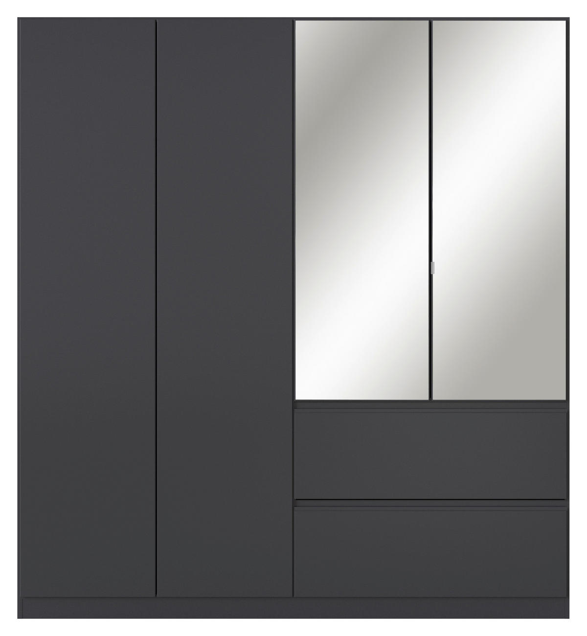 DREHTÜRENSCHRANK in Grau  - Grau, Modern, Holzwerkstoff (181/197/54cm) - Rauch Möbel