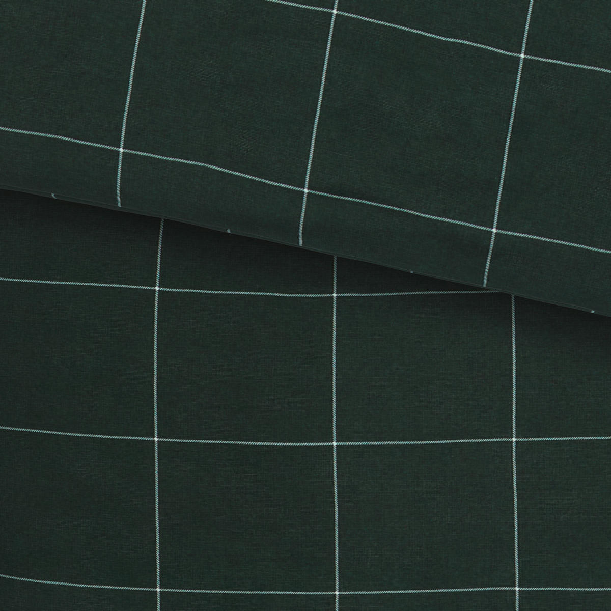 POSTEĽNÁ BIELIZEŇ, flanel, zelená, 140/200 cm - zelená, Basics, textil (140/200cm) - Esprit