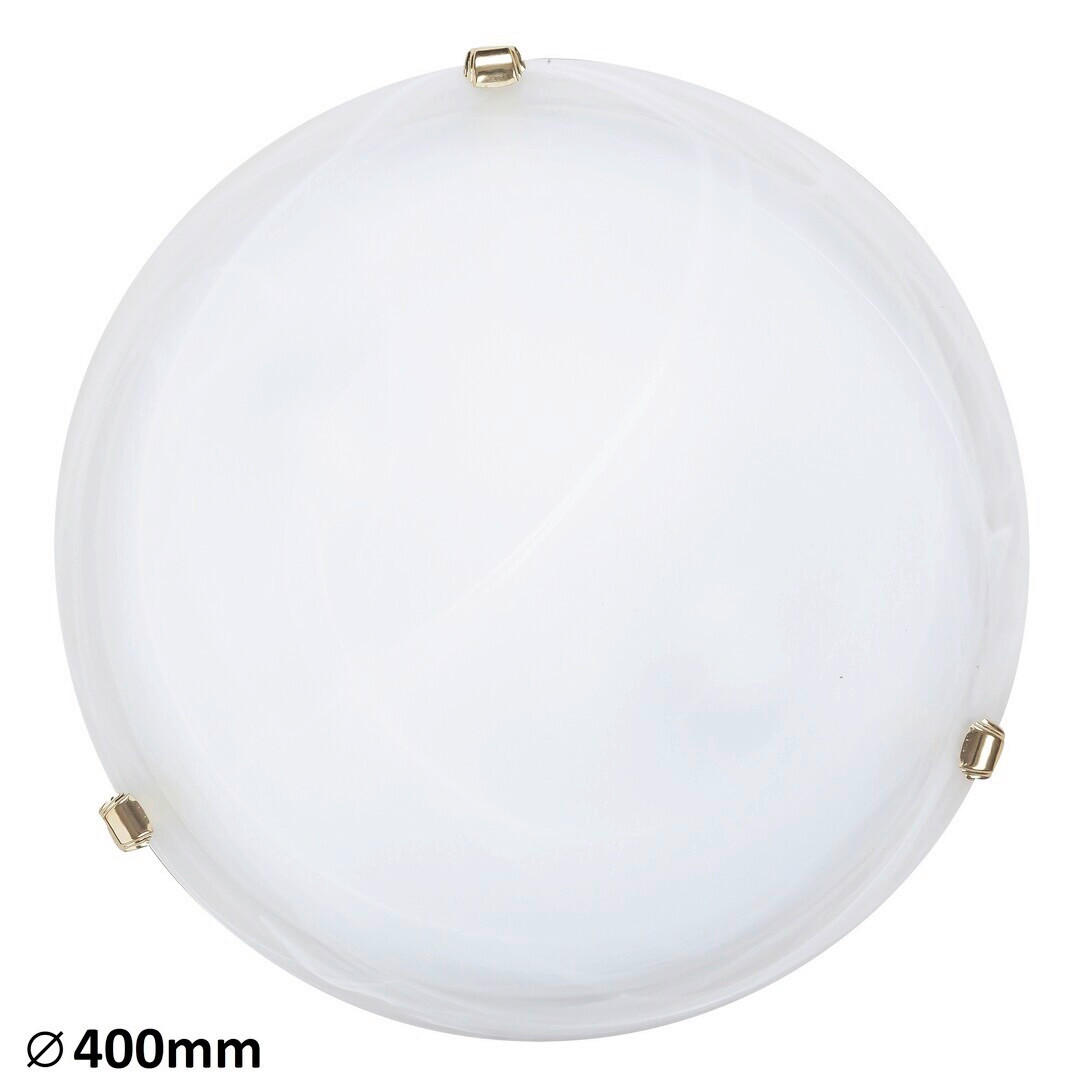 NÁSTĚNNÉ SVÍTIDLO, 40 cm - alabastrová, Basics, kov/sklo (40cm)