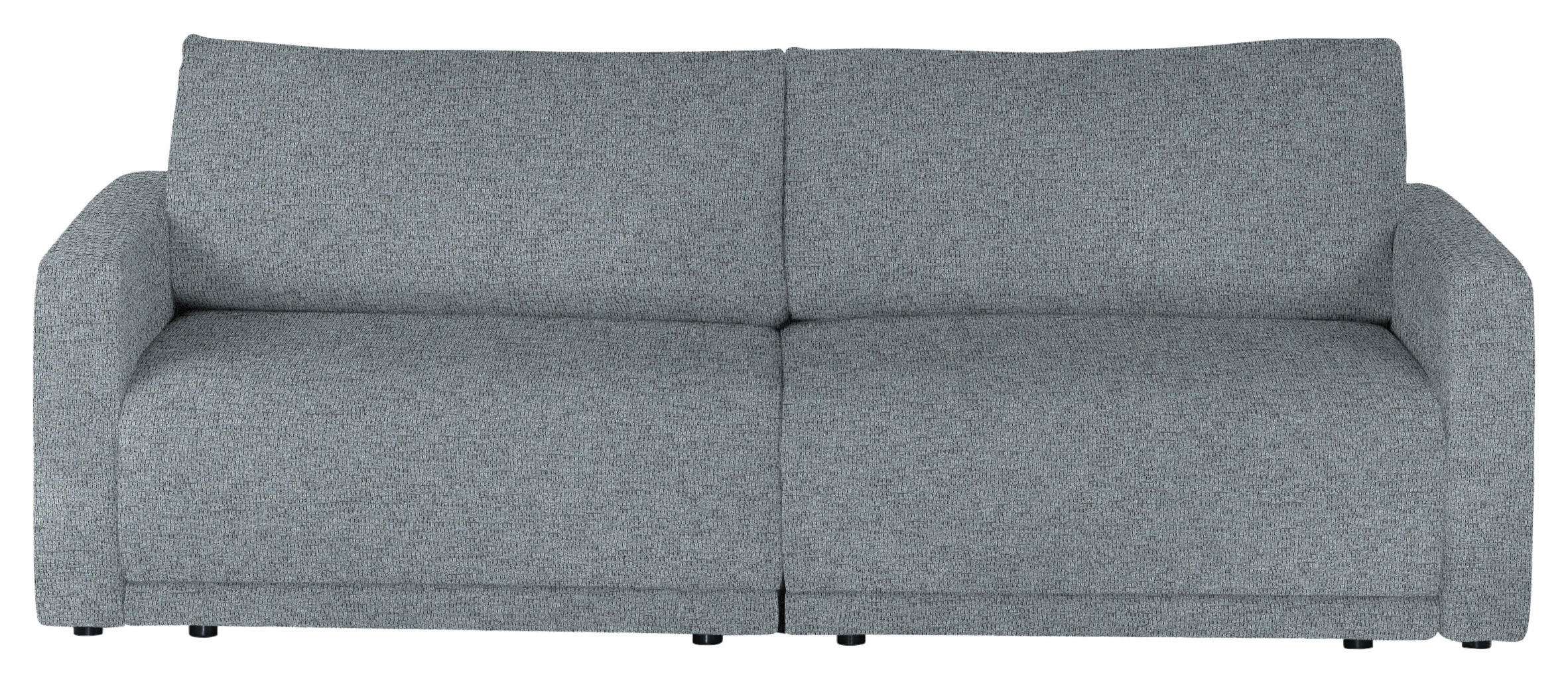 2,5-SITZER in Flachgewebe Dunkelgrau  - Dunkelgrau/Schwarz, Design, Kunststoff/Textil (240/70/125cm) - Xora