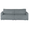 2,5-SITZER in Flachgewebe Dunkelgrau  - Dunkelgrau/Schwarz, Design, Kunststoff/Textil (240/70/125cm) - Xora