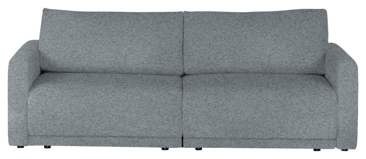 2,5-SITZER in Flachgewebe Dunkelgrau  - Dunkelgrau/Schwarz, Design, Kunststoff/Textil (240/70/125cm) - Xora