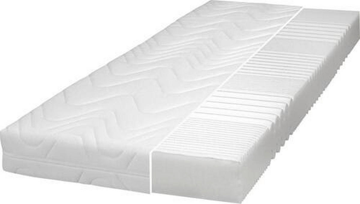 MATRAC Z PUR PENY, 120/200 cm - biela, Basics, textil (120/200cm) - Sleeptex