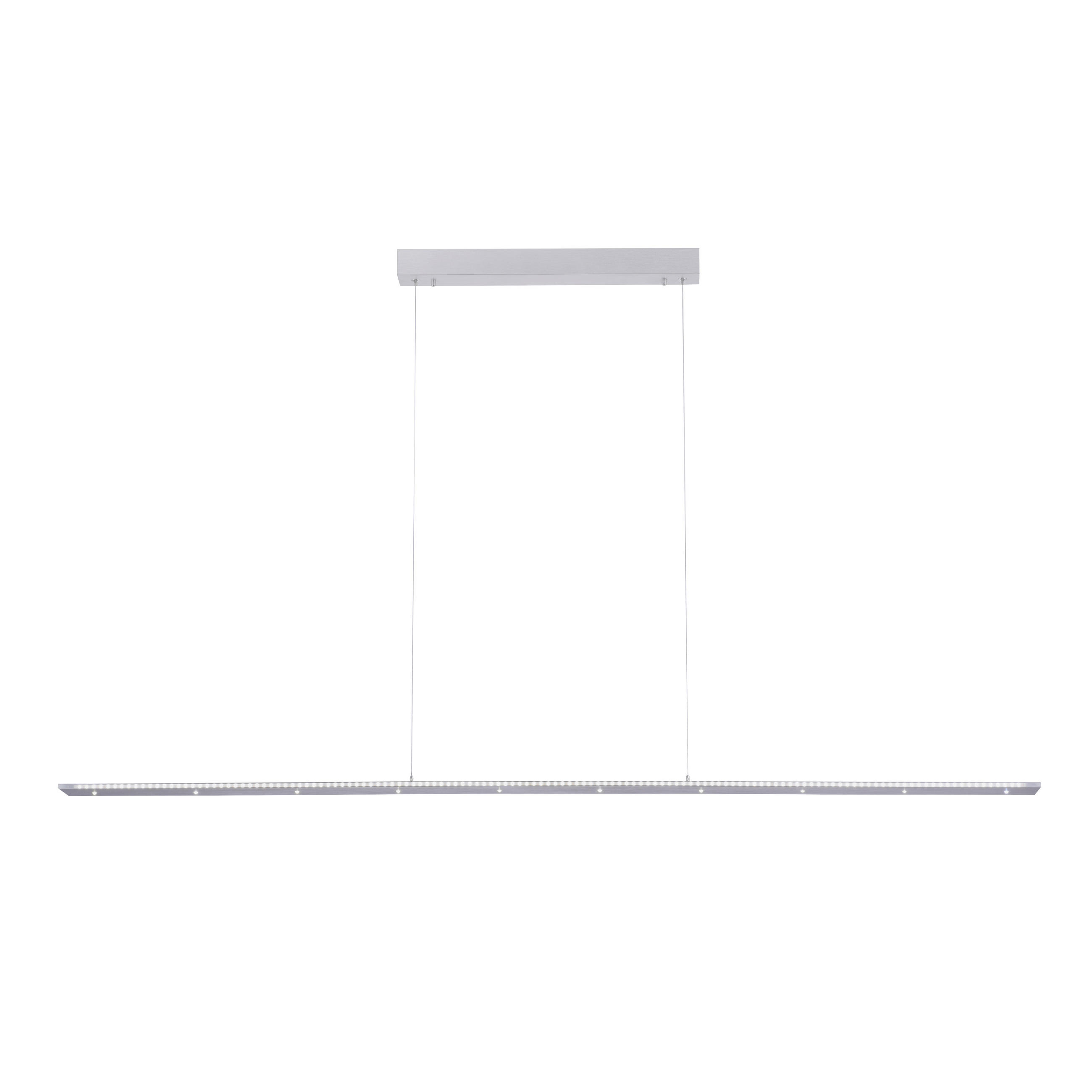 LED-HÄNGELEUCHTE PURE-COSMO 140/8/200 cm   - Alufarben, Design, Kunststoff/Metall (140/8/200cm)