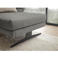 ECKSOFA  in Flachgewebe Hellgrau  279-327/176-217 cm  - Hellgrau/Schwarz, Design, Textil/Metall (279-327/176-217cm) - Dieter Knoll