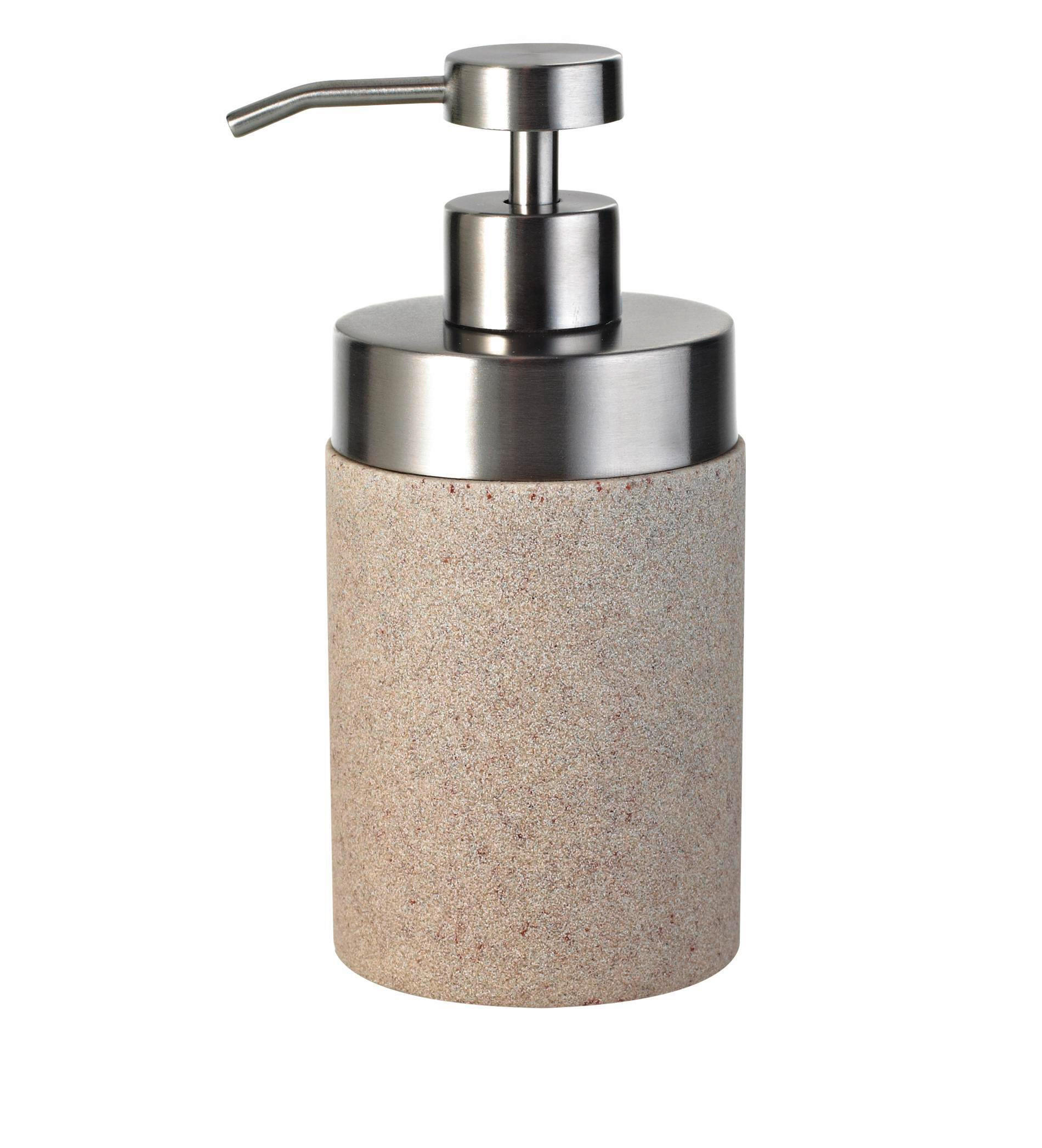 SEIFENSPENDER Metall, Kunststoff  - Beige, Basics, Kunststoff/Metall (7,5/16,5/7,5cm) - Sadena