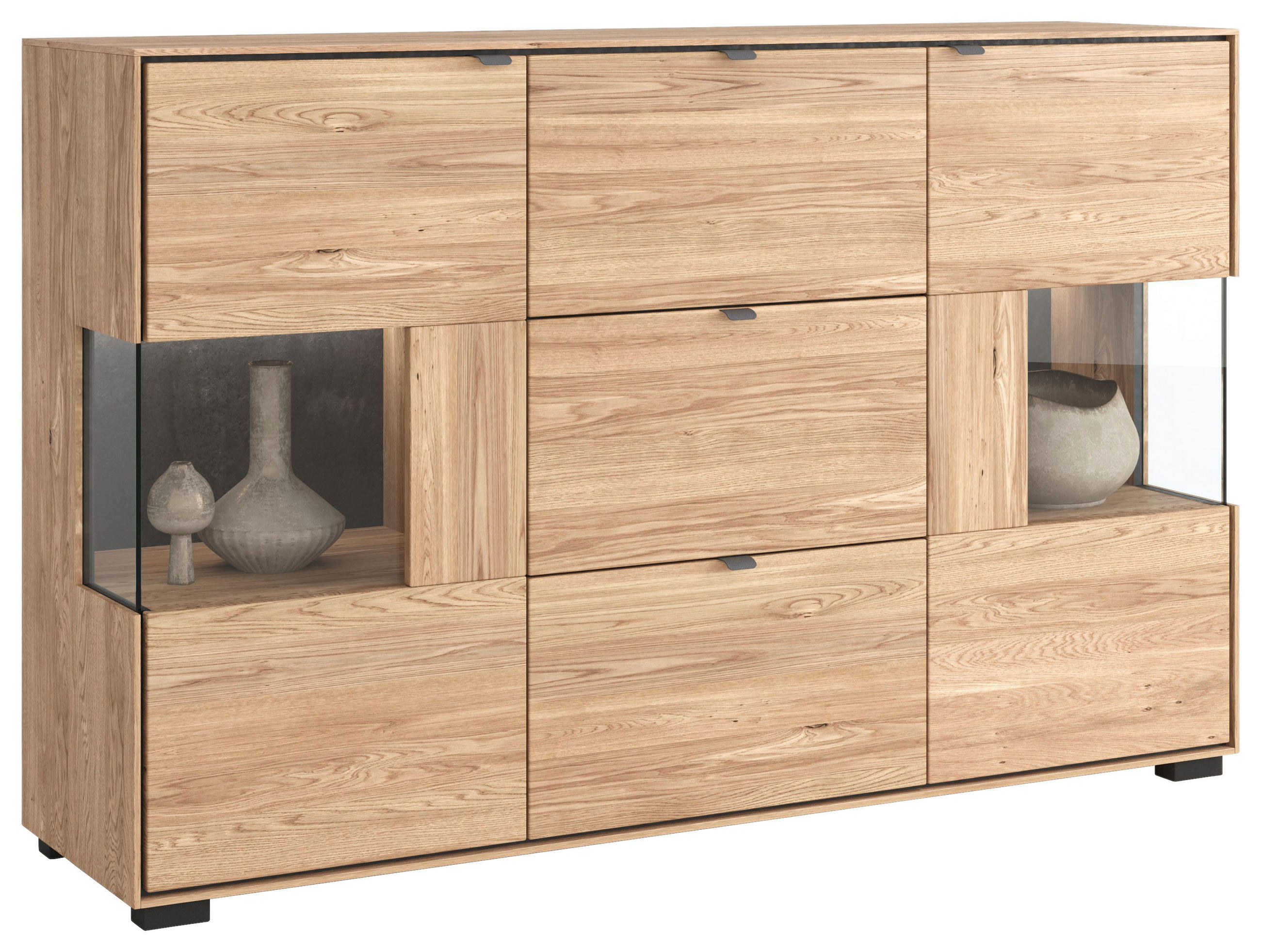 Livetastic VYSOKÁ KOMODA, dub, barvy dubu, 153,2/93,8/40,8 cm