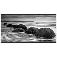 GLASBILD 140/70 cm  - Multicolor/Schwarz, Natur, Glas/Holzwerkstoff (140/70cm) - Monee