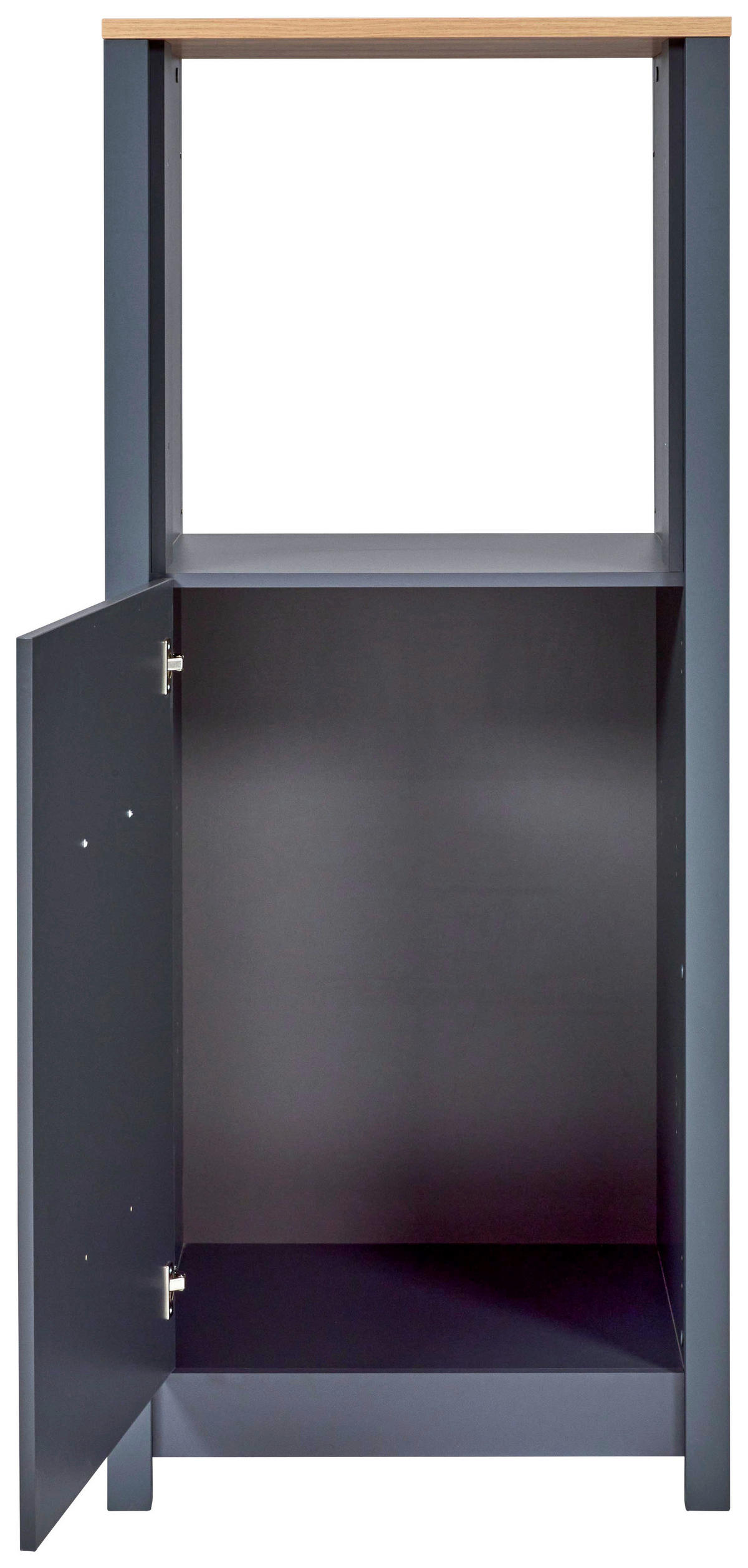 GERÄTEUMBAUSCHRANK 70/167/60 cm  in Anthrazit, Eiche Artisan  - Anthrazit/Schwarz, MODERN, Holzwerkstoff/Metall (70/167/60cm) - home24