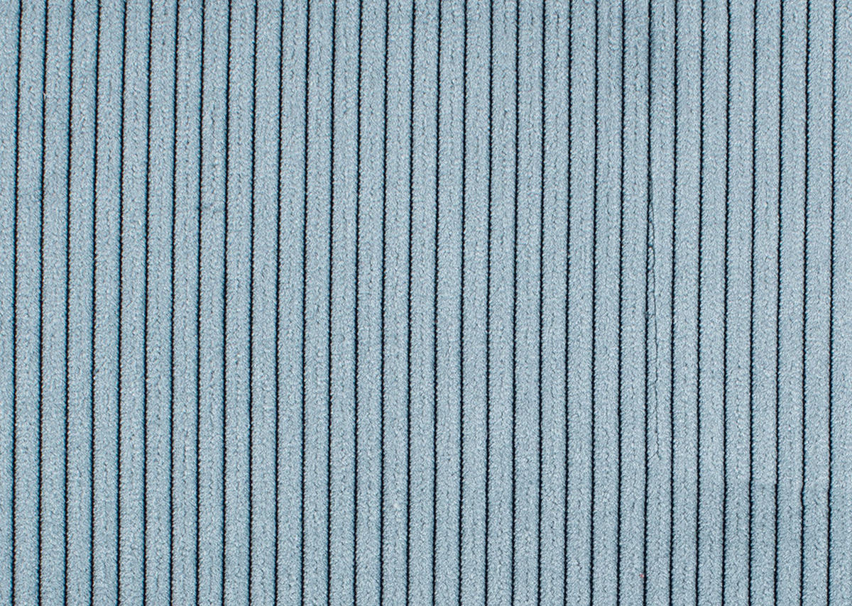 SCHLAFSOFA Feincord Hellblau  - Chromfarben/Hellblau, Design, Textil/Metall (140/90/95cm) - Bali