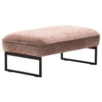 HOCKERBANK in Textil Altrosa  - Anthrazit/Altrosa, Design, Textil/Metall (108/46/64cm) - Joop!
