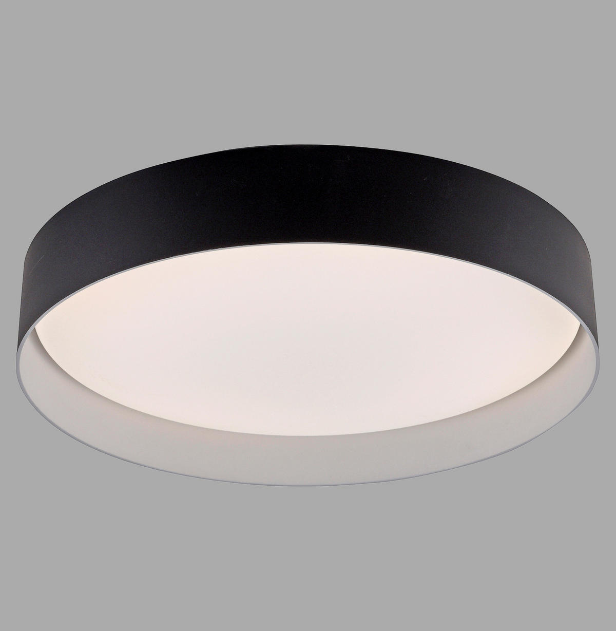 LED-DECKENLEUCHTE 39/39/7,3 cm   - Schwarz, KONVENTIONELL, Kunststoff/Metall (39/39/7,3cm) - Schöner Wohnen