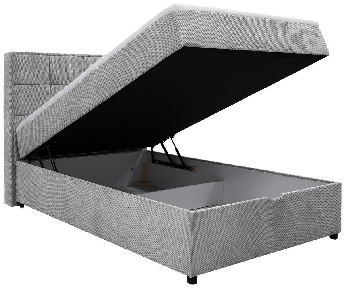 BOXBETT 120/200 cm  in Grau  - Grau, MODERN, Holz/Holzwerkstoff (120/200cm) - MID.YOU
