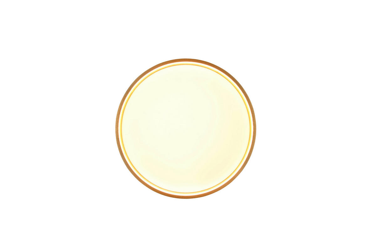 LED-DECKENLEUCHTE DOHA 45/5,5 cm   - Messingfarben, KONVENTIONELL, Metall (45/5,5cm) - Trio Leuchten