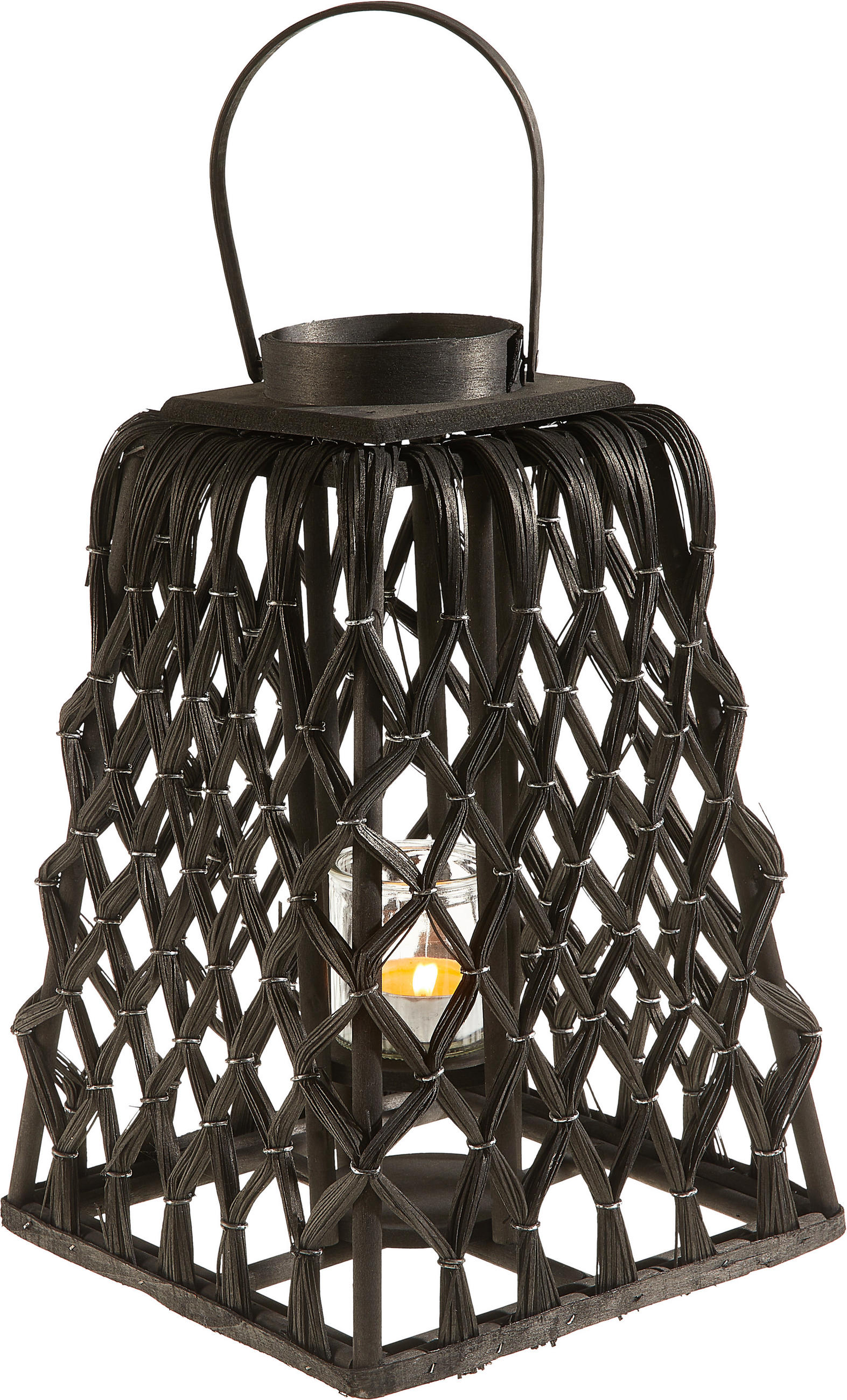 LATERNE - Schwarz, Trend, Holz (40cm)