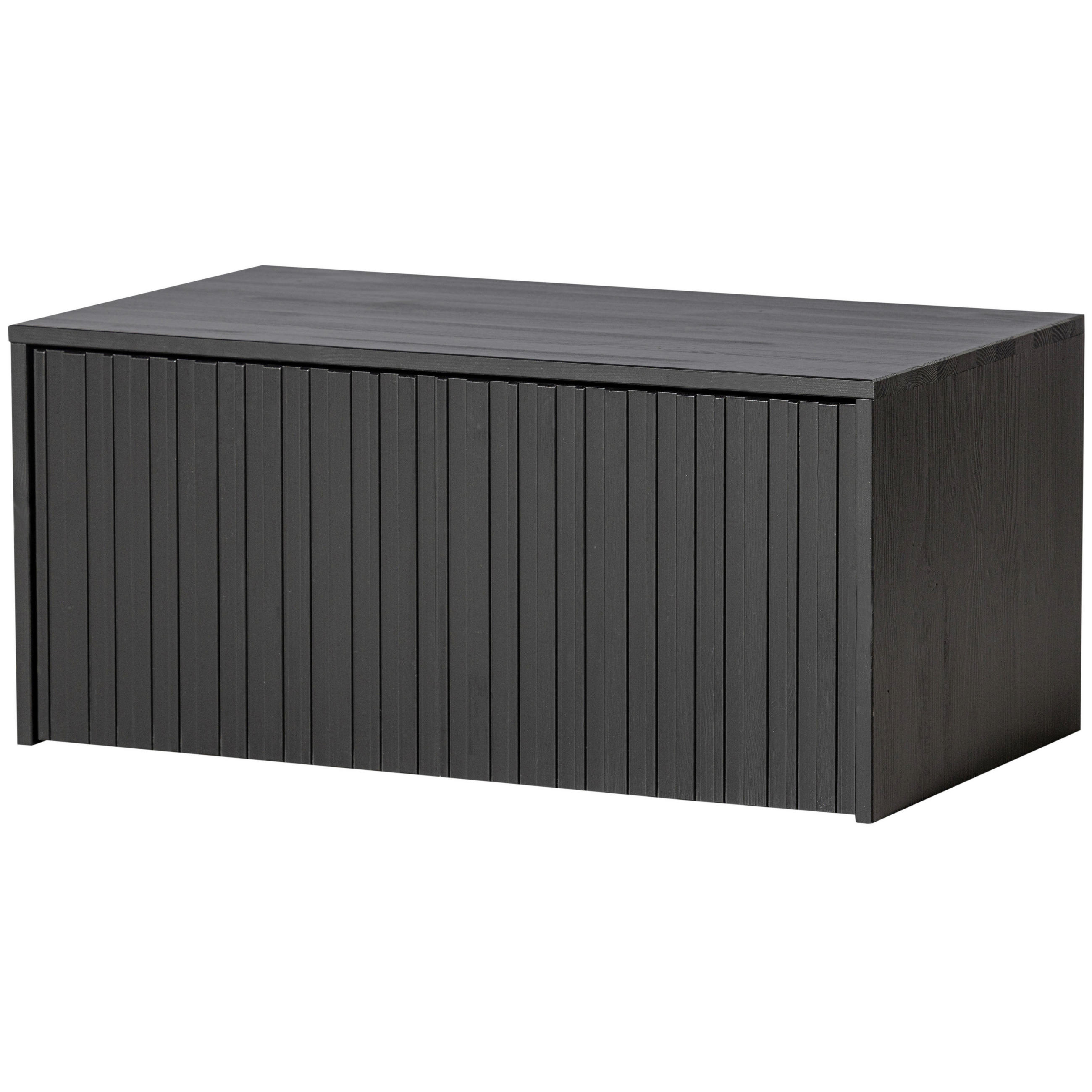 SITZBANK 88/40/50 cm Schwarz Kiefer massiv  - Schwarz, Design, Holz (88/40/50cm) - Livetastic