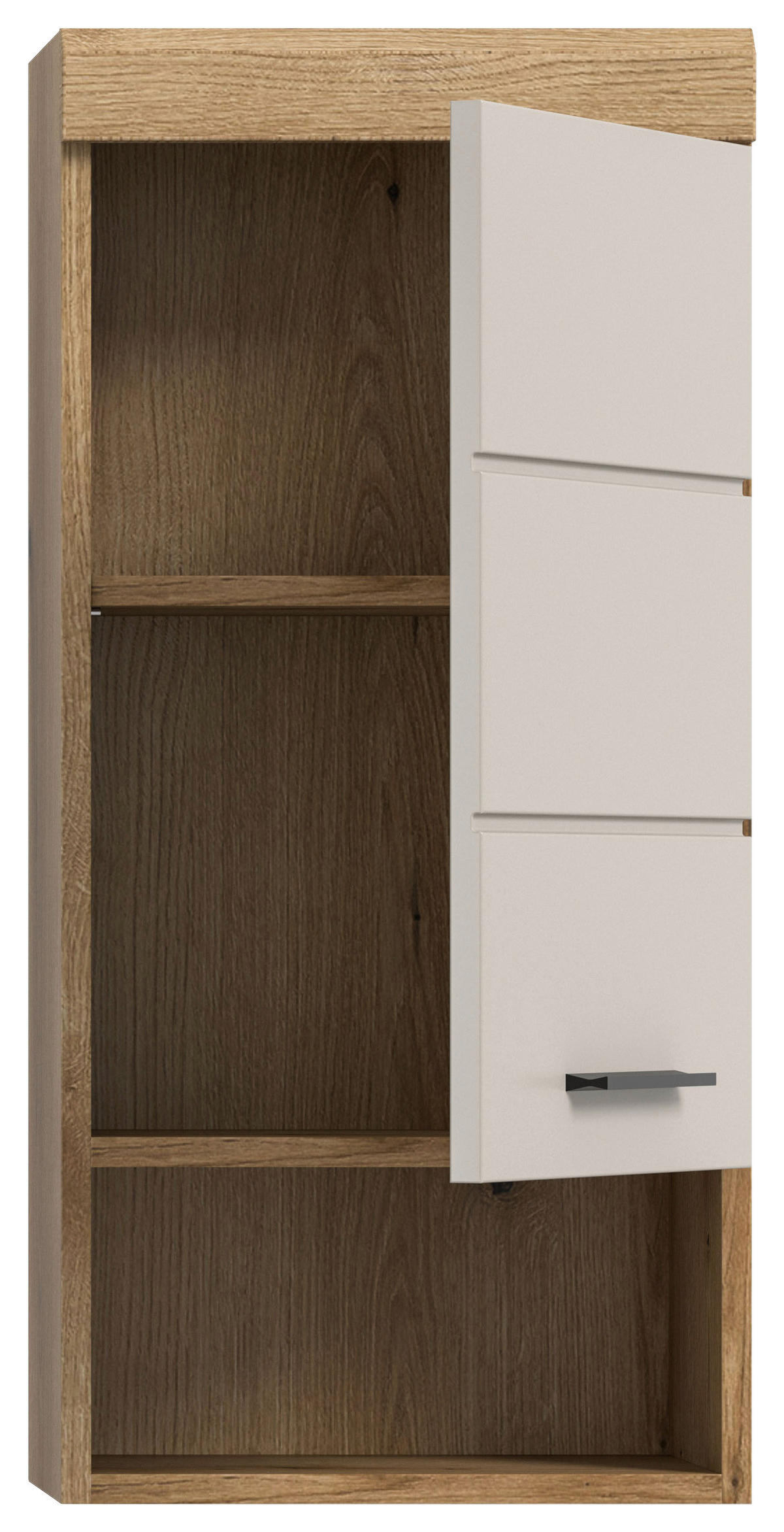 HÄNGESCHRANK 37/79/24 cm  - Kaschmir/Schwarz, MODERN, Holzwerkstoff/Kunststoff (37/79/24cm) - MID.YOU