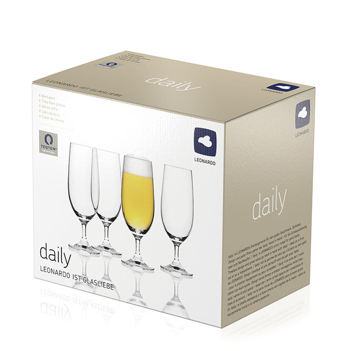 GLÄSERSET Daily  6-teilig  - Klar, Basics, Glas (19/7,5cm) - Leonardo