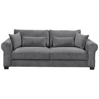 SCHLAFSOFA Cord Anthrazit  - Anthrazit/Schwarz, Basics, Kunststoff/Textil (250/95/125cm) - MID.YOU