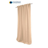 VERDUNKELUNGSVORHANG - Creme, Design, Textil (145/260cm)