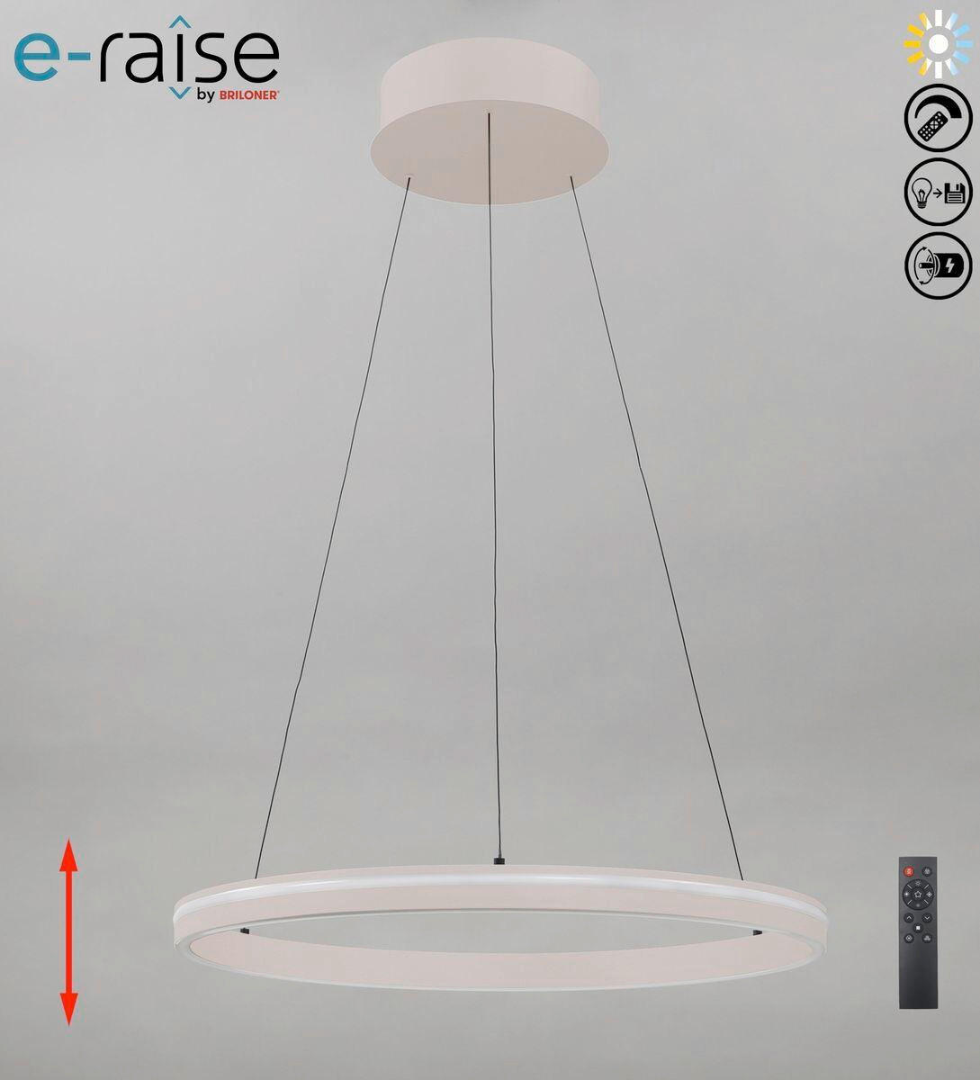 LED-PENDELLEUCHTE 60/120 cm  - Beige, Design, Kunststoff/Metall (60/120cm)