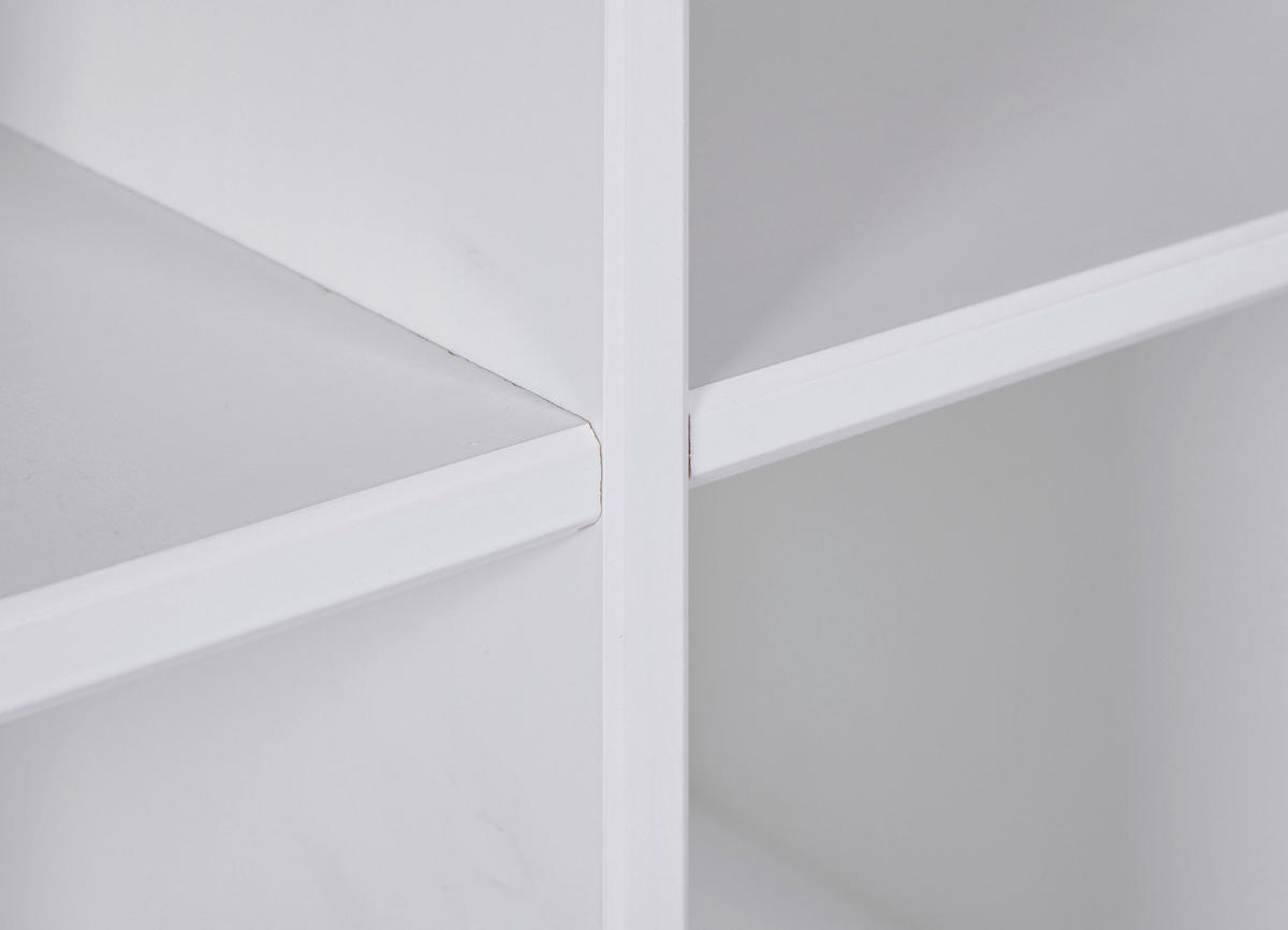 REGAL bijela  drvo  - bijela, Design, drvo (122/76/45cm) - Livetastic