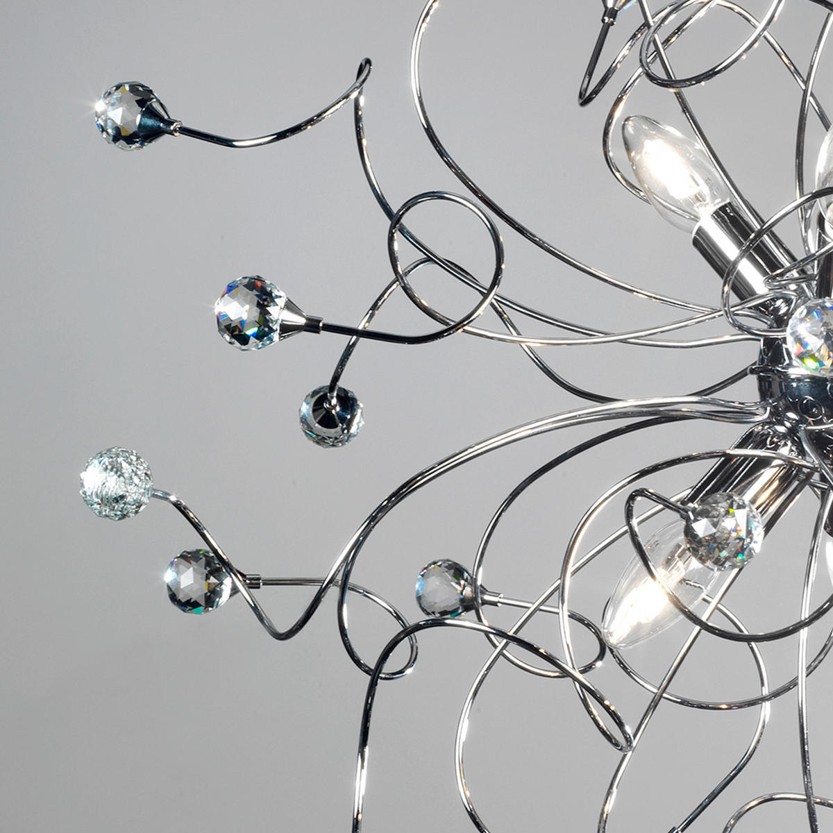 LUSTER, 60/60/150 cm  - chrómová, Konventionell, kov (60/60/150cm)