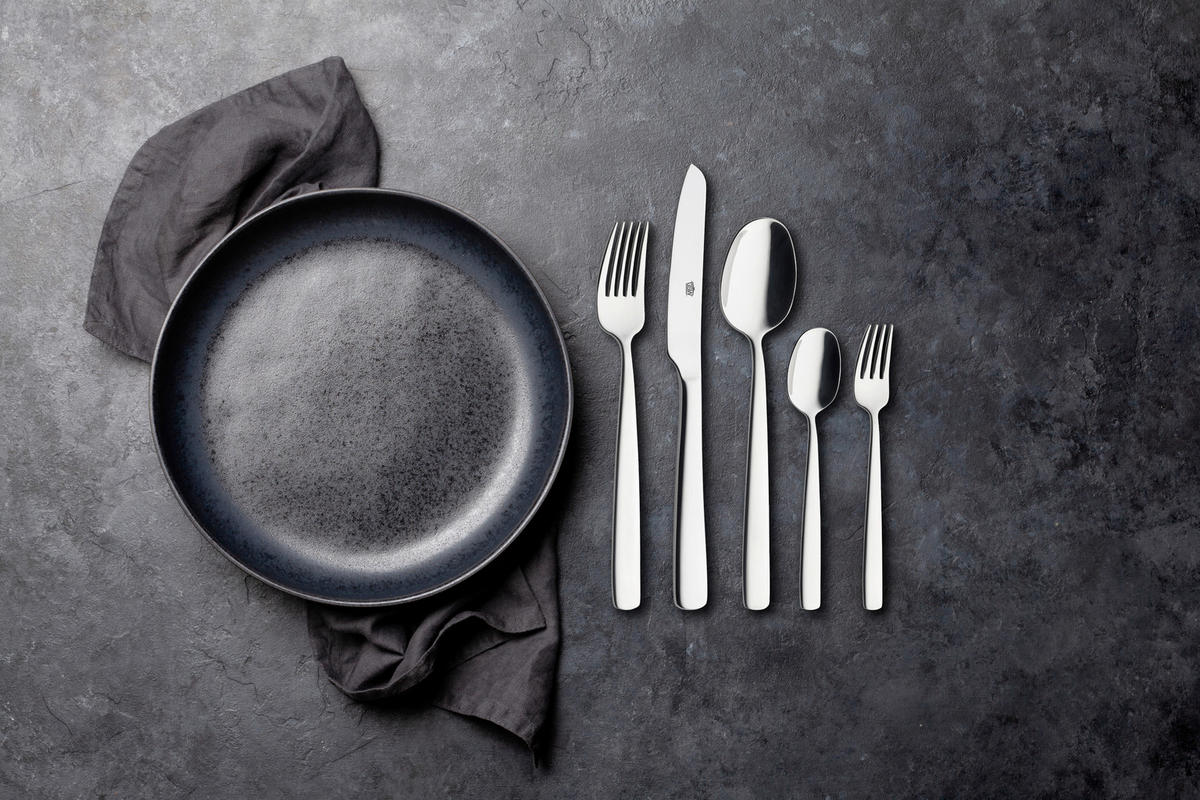 BESTECKSET BESTECK PREMIUM 30-teilig Edelstahl  - Edelstahlfarben, Basics, Metall - GSW