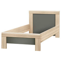 BETT 90/200 cm,  in Anthrazit, Sonoma Eiche,  - Eichefarben/Anthrazit, Basics (90/200cm) - Carryhome