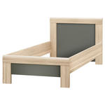 BETT 90/200 cm,  in Anthrazit, Sonoma Eiche,  - Eichefarben/Anthrazit, Basics (90/200cm) - Carryhome