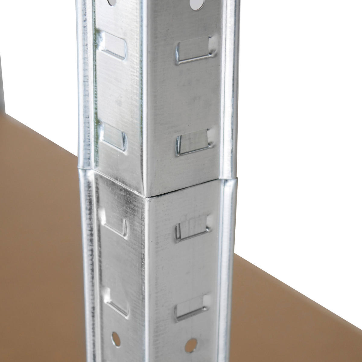 SCHWERLASTREGAL 90/180/40 cm  - Silberfarben, KONVENTIONELL, Holzwerkstoff/Metall (90/180/40cm)