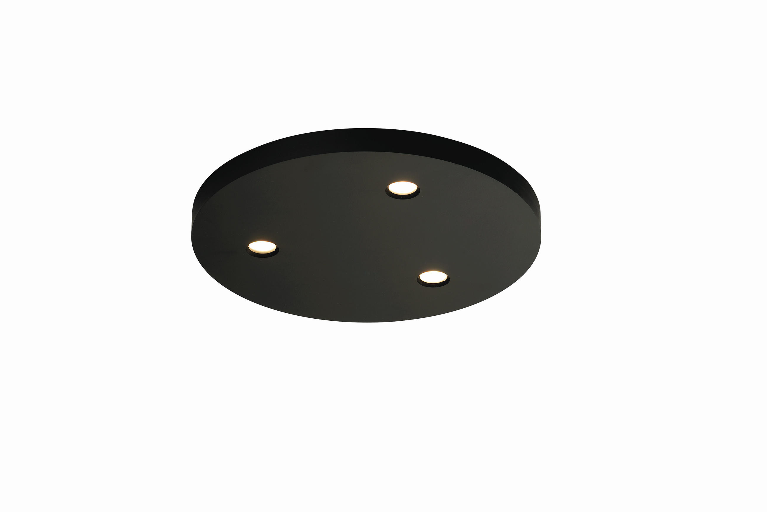 LED-DECKENLEUCHTE Close 20/1,5 cm  - Schwarz, Design, Metall (20/1,5cm) - BOPP
