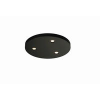 LED-DECKENLEUCHTE Close 20/1,5 cm  - Schwarz, Design, Metall (20/1,5cm) - BOPP